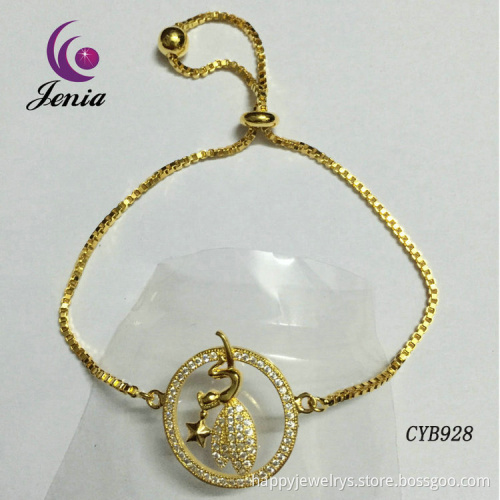 Jenia Zircon & Copper Fashion Design Jewelry Woman Fashion Bracelets